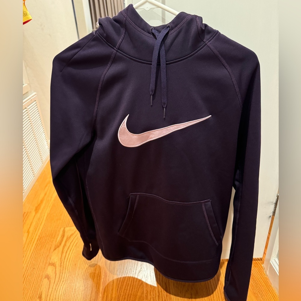 Nike Womens Dri-Fit Hoodie Center Swoosh Pullover- Size XS